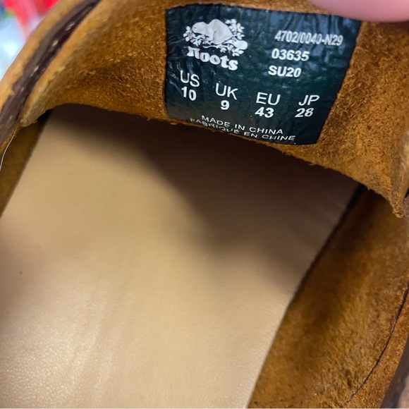 Roots Mens Leather Moc Loafer Deck Shoes Lace Up Shoe Size 10 - Picture 4 of 7